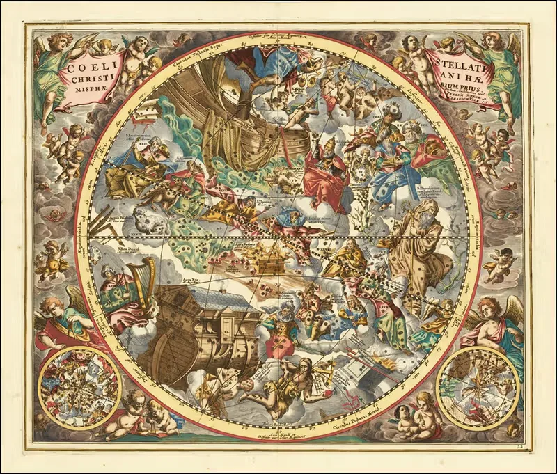 Constellations according to Christian symbolism — Andreas Cellarius