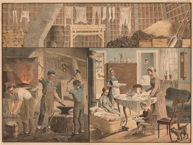 Hos smeden by Anonymous, 1879 — digital art print download