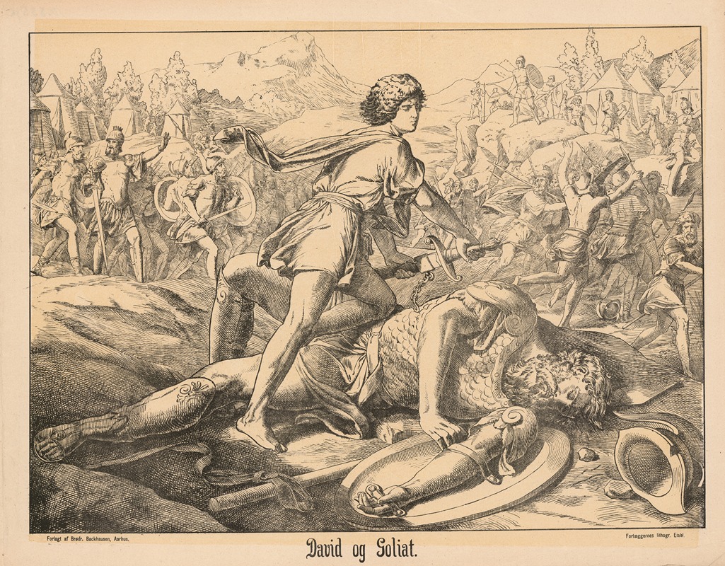 Давид и Голиаф by Братя Бакхаузен, 1889 — digital art print download