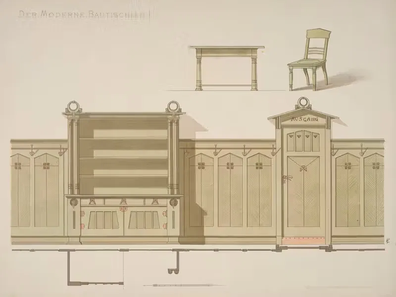 Современный столяр, пл. 20 by Эммерих Феллингер, 1904 — digital art print download