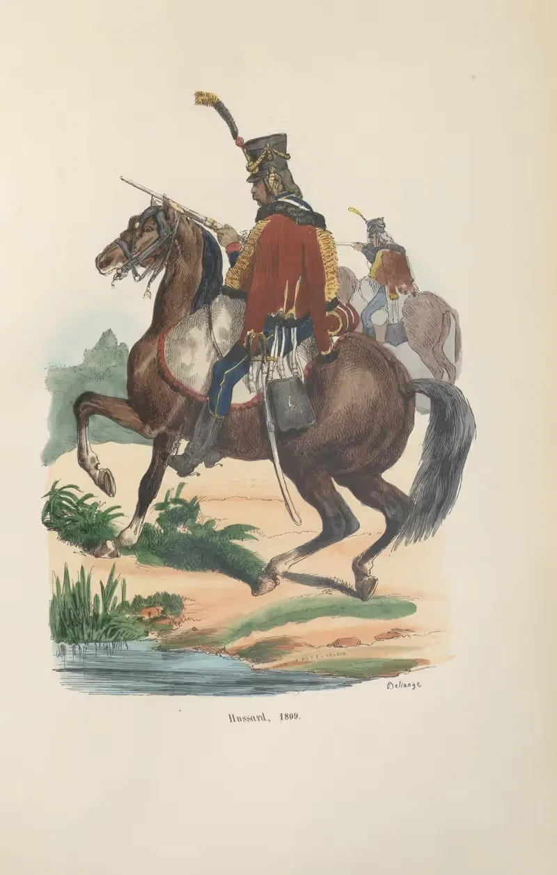 Hussard, 1809 by Hippolyte Bellangé, 1844 — digital art print download