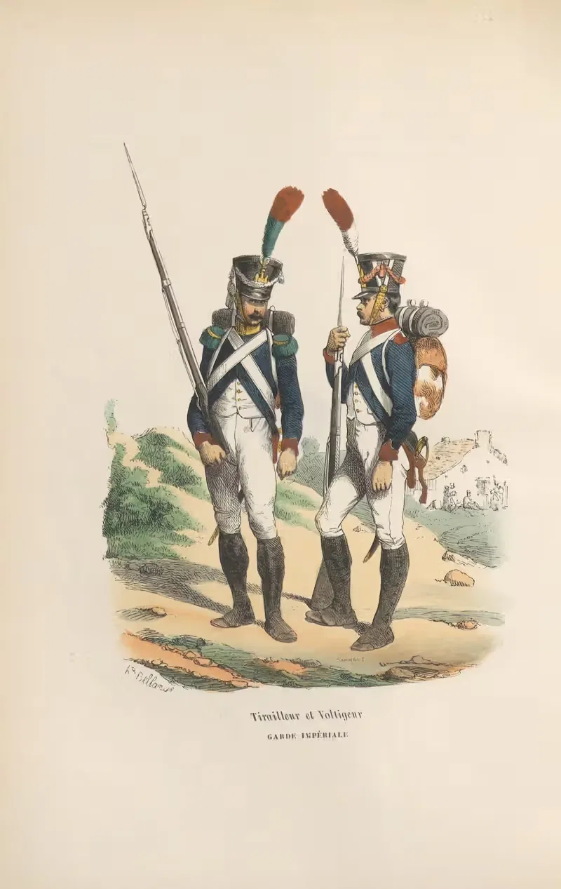 Tirailleur et Voltigeur. Garde Impériale — Hippolyte Bellangé