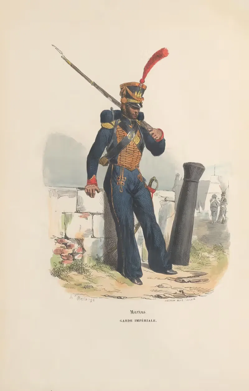 Моряки. Императорская гвардия by Ипполит Белланж, 1844 — digital art print download