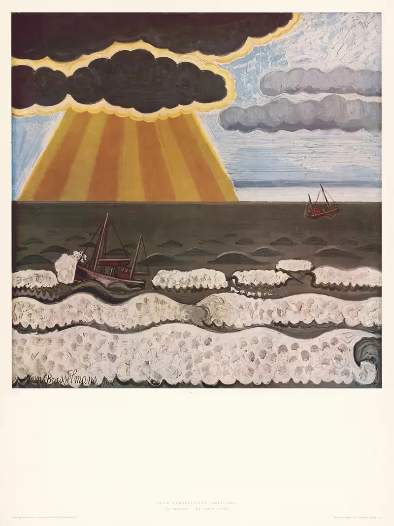 Шторм by Жан Бруссельманс, 1936 — digital art print download