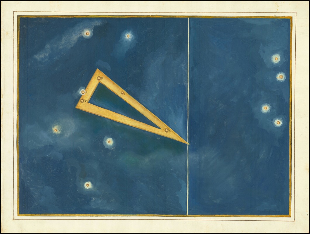 Triangulum by Johann Bayer, 1624 — digital art print download