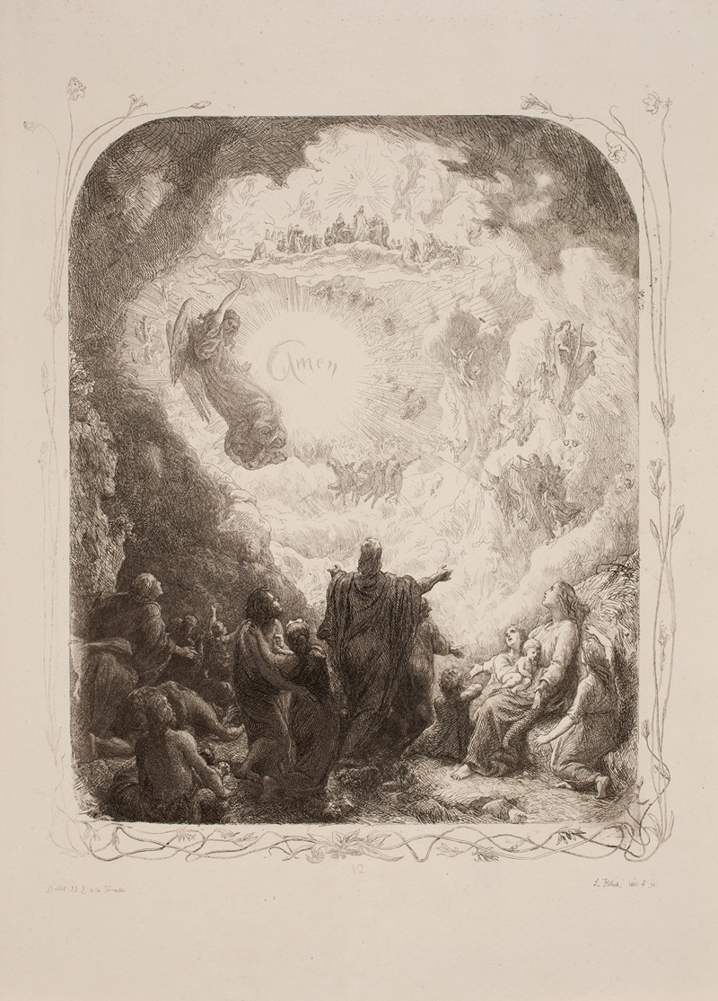 The Lord's Prayer Pl.01 by Лоренц Фрёлих, 1863 — digital art print download
