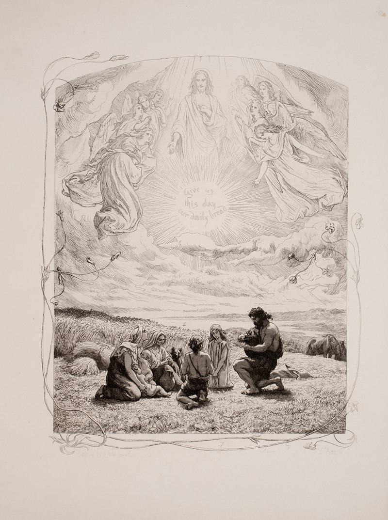 The Lord's Prayer Pl.09 by Лоренц Фрёлих, 1863 — digital art print download