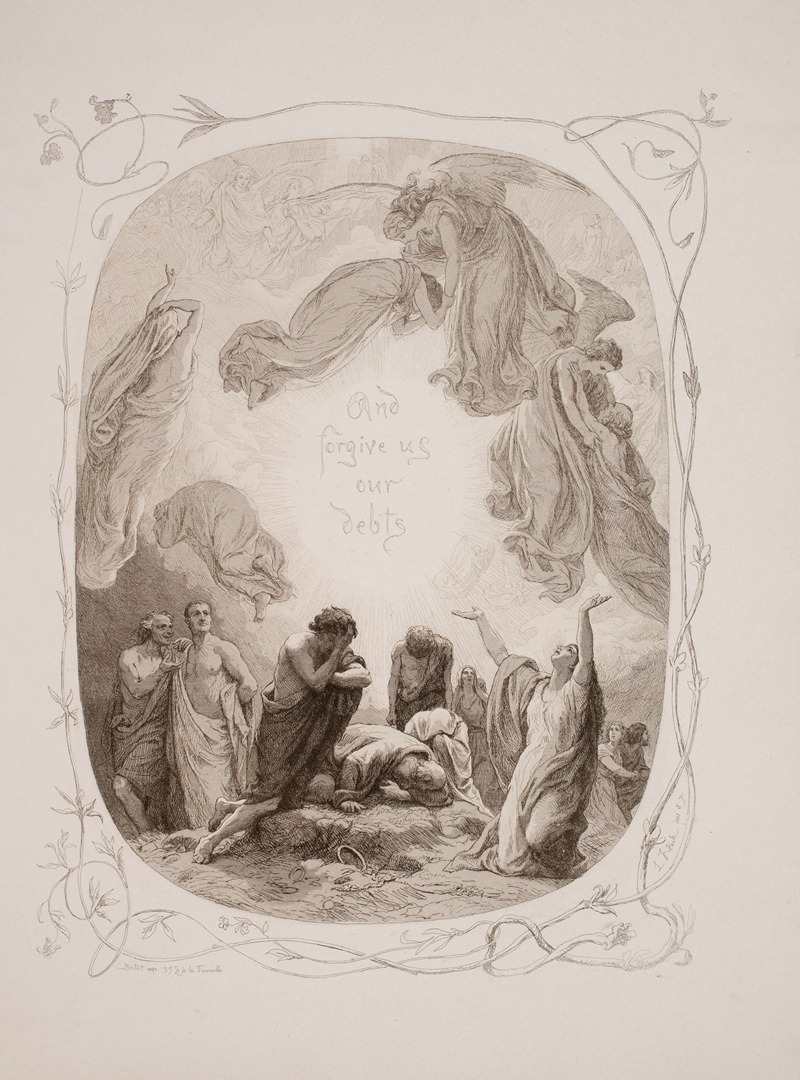 The Lord's Prayer Pl.10 by Лоренц Фрёлих, 1863 — digital art print download
