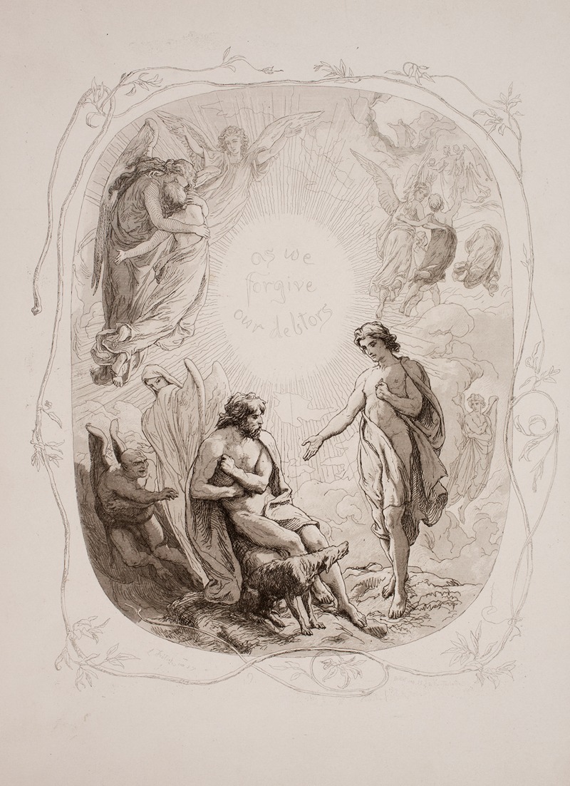 The Lord's Prayer Pl.11 by Лоренц Фрёлих, 1863 — digital art print download