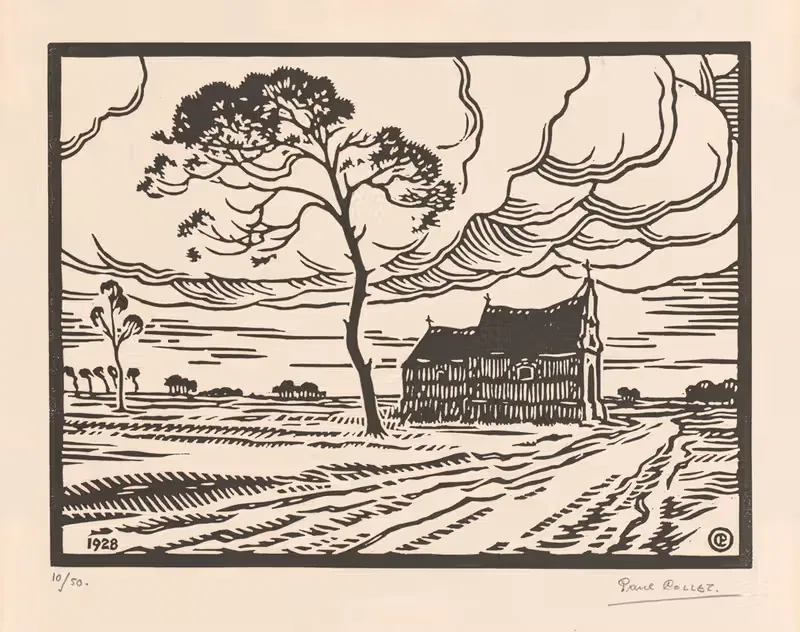 Часовня у сосны by Поль Колле, 1928 — digital art print download