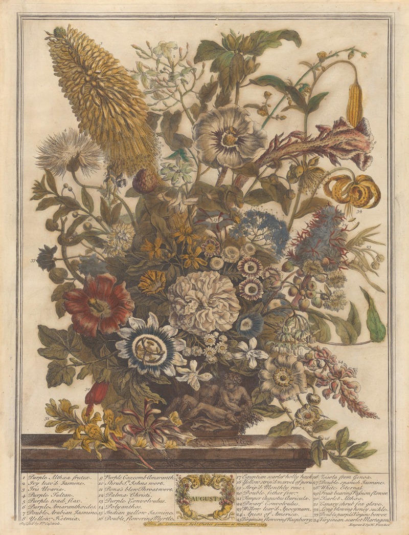 August by Pieter Casteels III, 1730 — digital art print download