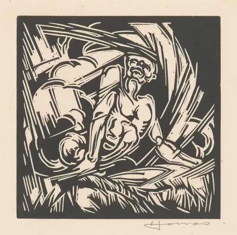 Персонификация ветра by Анри Йонас, 1921 — digital art print download