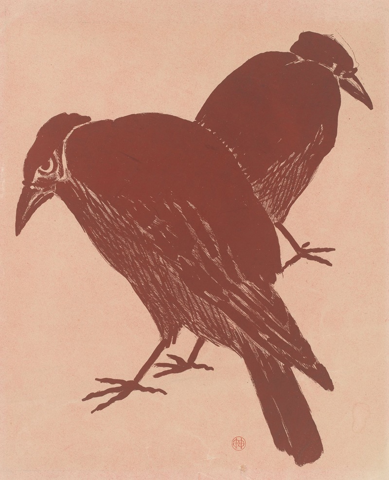 Two crows by Анри-Шарль Герар, 1872-1897 — digital art print download