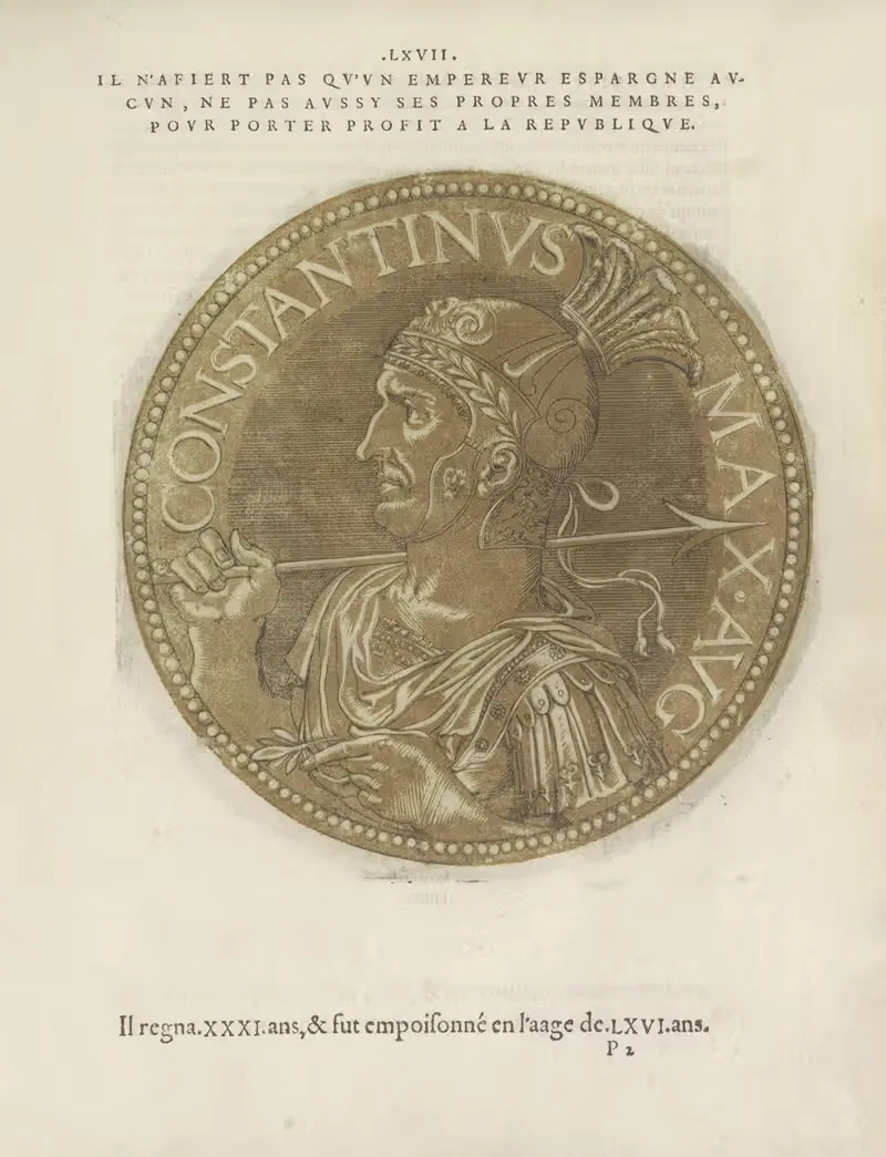 Император Константин Великий by Губерт Гольциус, 1557-1559 — digital art print download