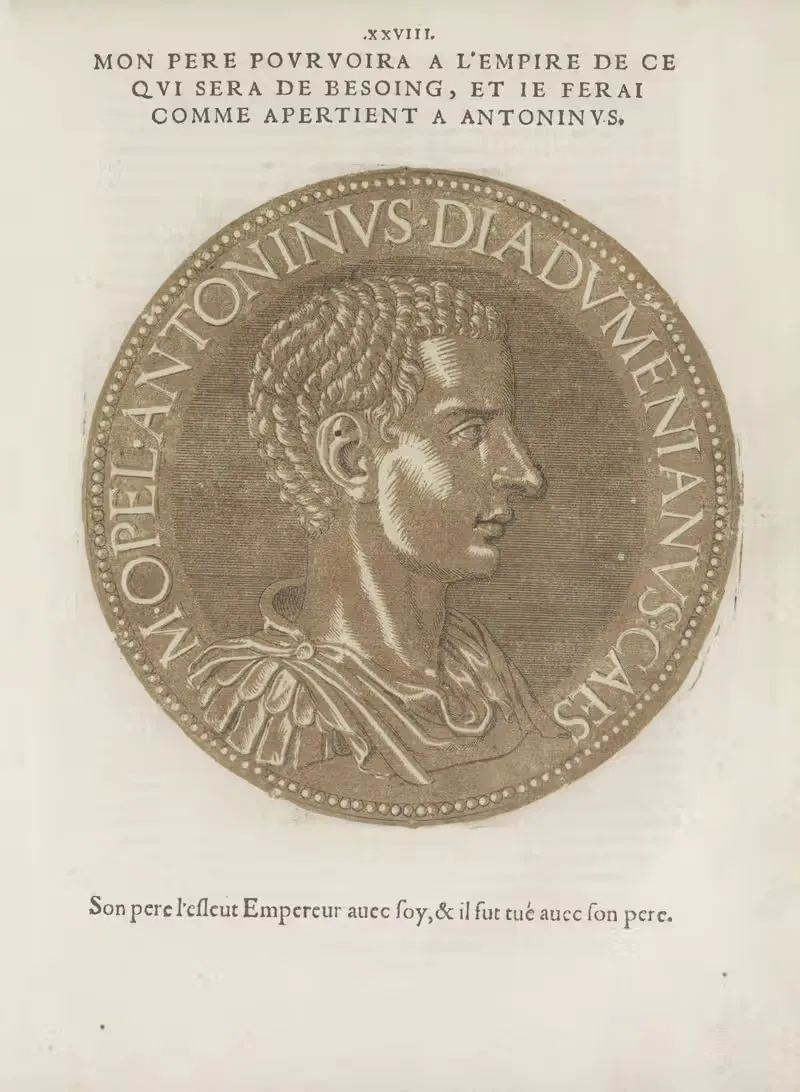 Emperor Diadumenianus by Hubert Goltzius, 1557-1559 — digital art print download