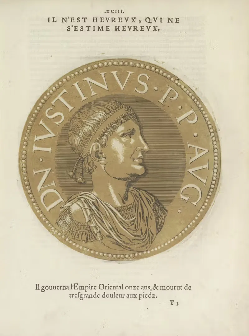 Emperor Justinus II by Hubert Goltzius, 1557-1559 — digital art print download