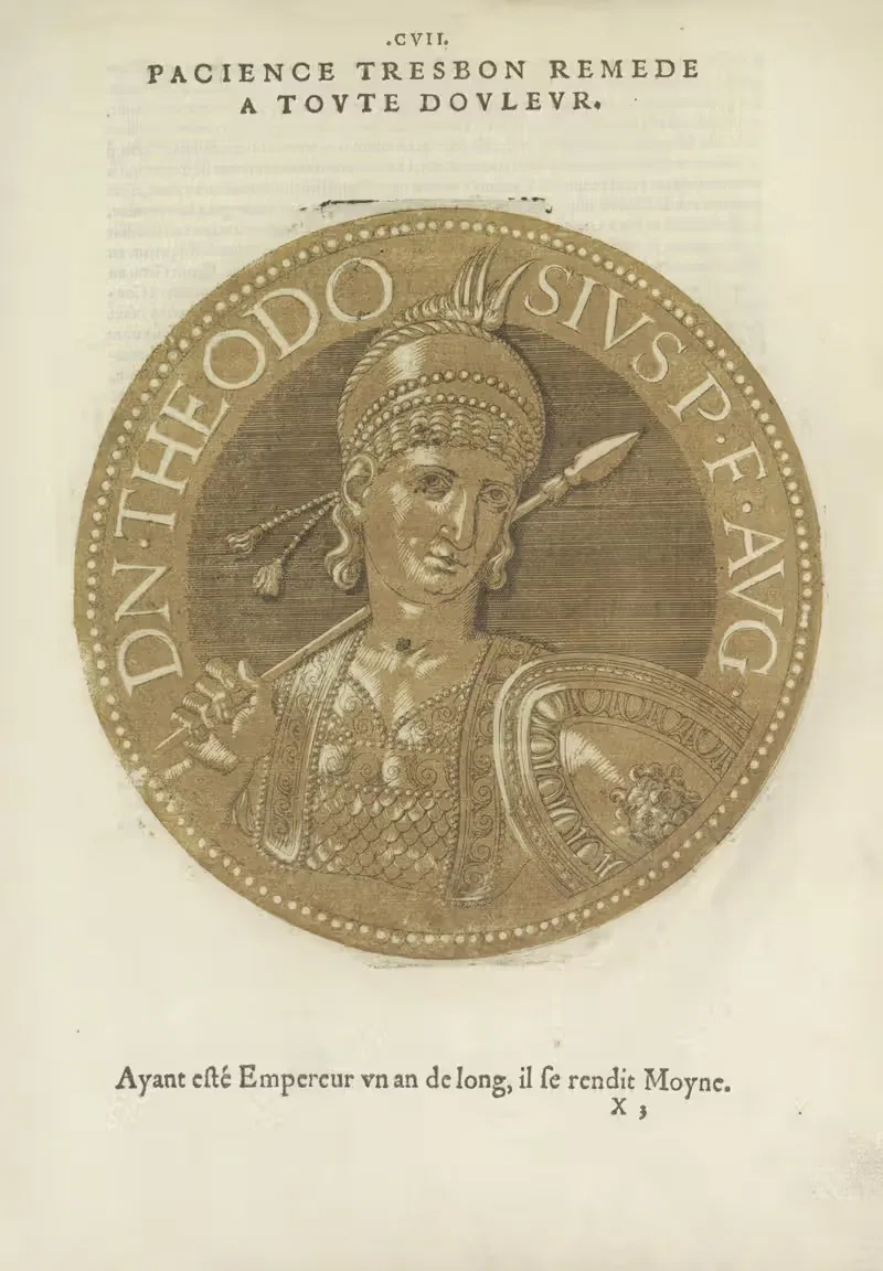 Emperor Theodosius III by Hubert Goltzius, 1557-1559 — digital art print download