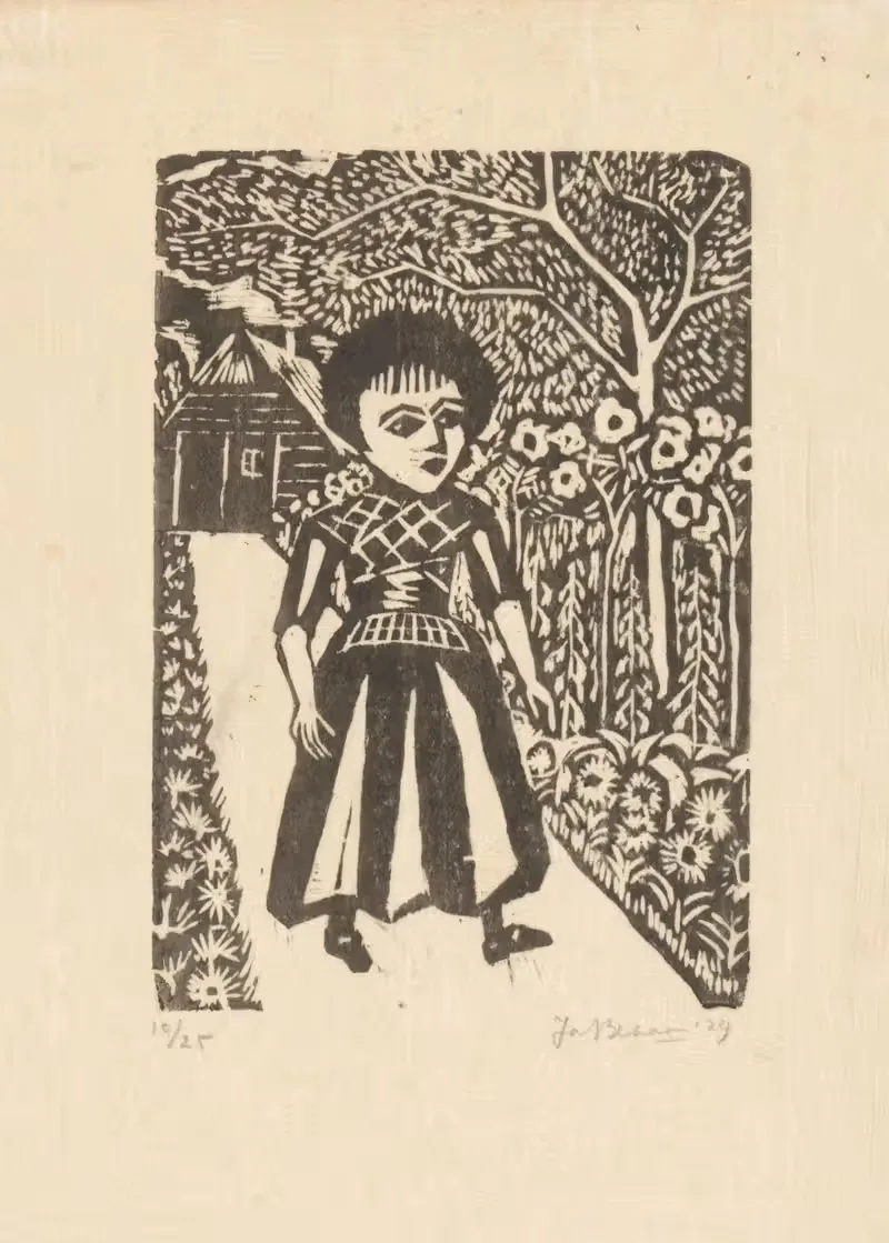 Девушка-фермер by Джо Безан, 1929 — digital art print download