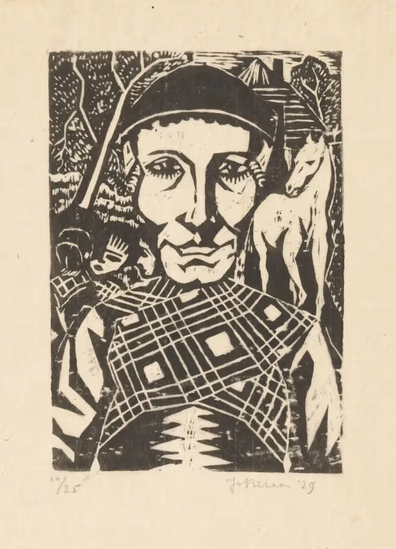 Фермерша by Джо Безан, 1929 — digital art print download