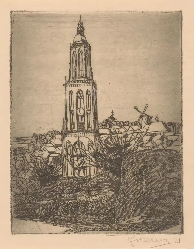 Вид на деревню by Джо Безан, 1921 — digital art print download