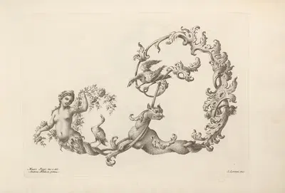 Letter D by Mauro Poggi, 1745-1765 — digital art print download