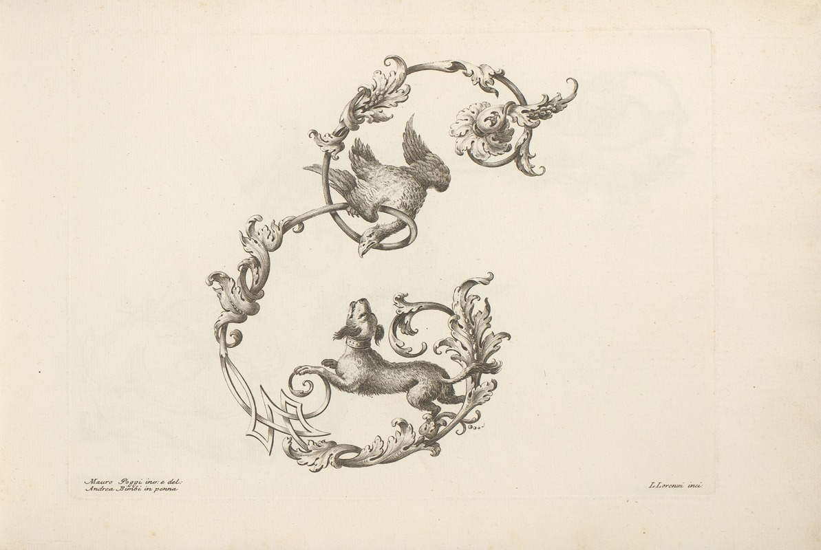 Letter E by Mauro Poggi, 1745-1765 — digital art print download