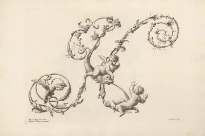 Letter N by Mauro Poggi, 1745-1765 — digital art print download