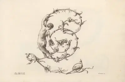 Letter Q by Mauro Poggi, 1745-1765 — digital art print download