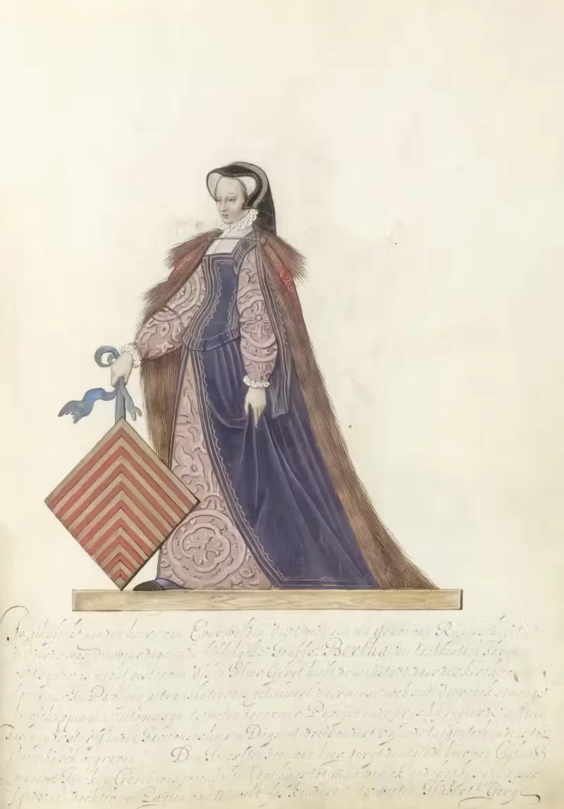 Берта ван Эгмонд, госпожа Кулемборга by Николаес де Кемп, 1590-1593 — digital art print download
