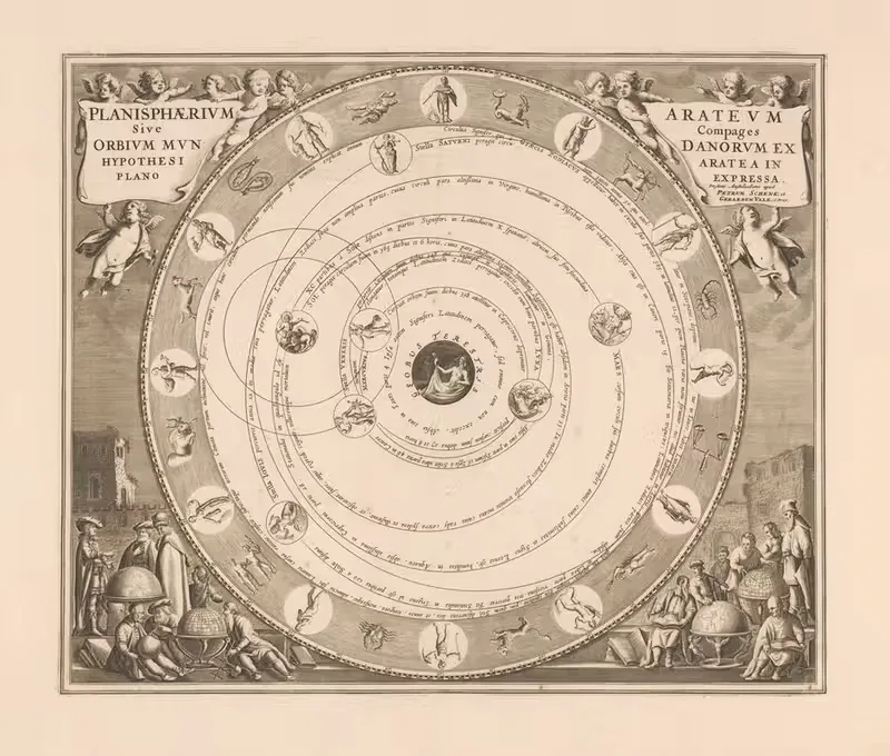 Hemelkaart van het stelsel van Aratus Planisphaerium — Peter Schenk the Elder