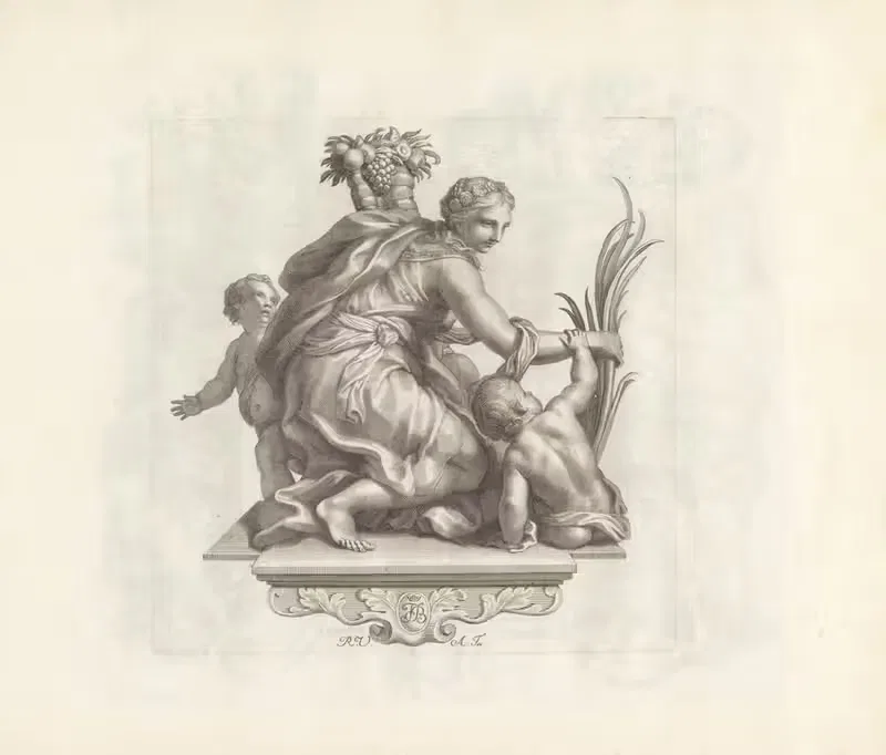 Олицетворение Радости by Роберт ван Ауденаэрде, 1673-1743 — digital art print download