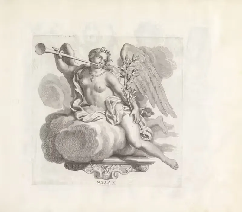 Персонификация Славы by Роберт ван Ауденаэрде, 1673-1743 — digital art print download