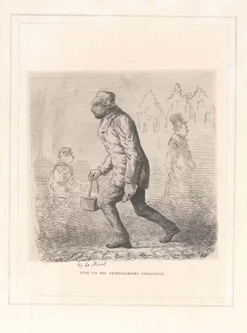 Еврейский чистильщик обуви by Александр Вер Хуэл, 1864 — digital art print download