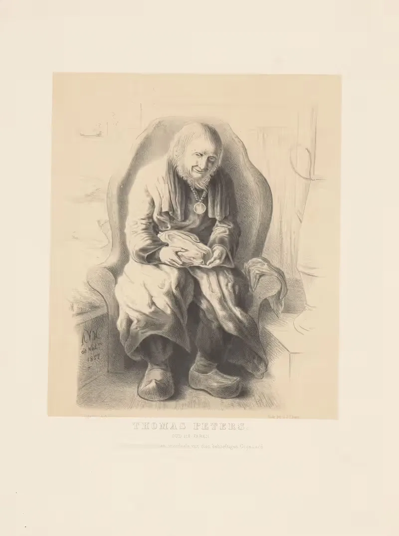Портрет Томаса Питерса by Александр Вер Хуэл, 1857 — digital art print download