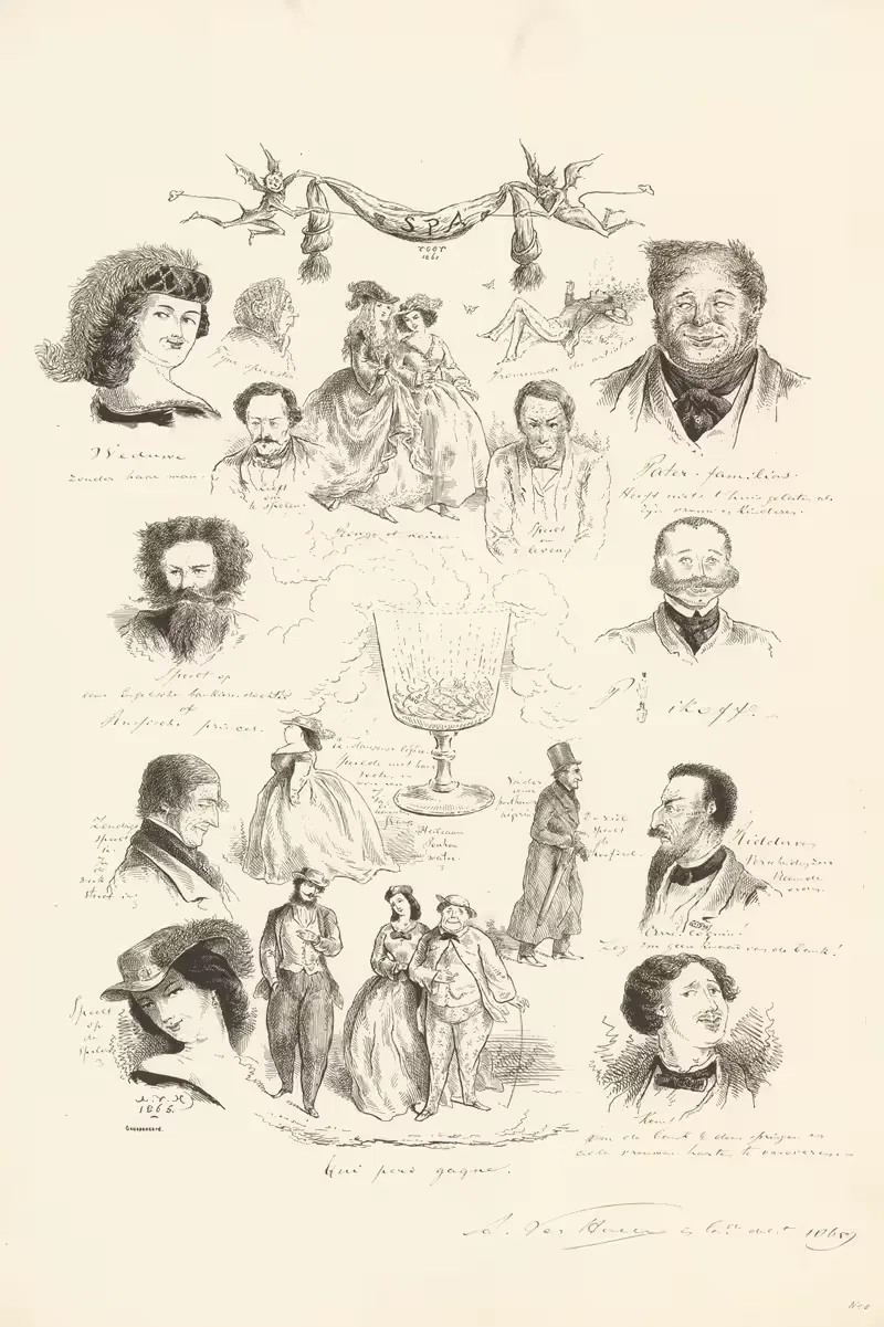 Портреты игровых типов by Александр Вер Хуэл, 1865 — digital art print download