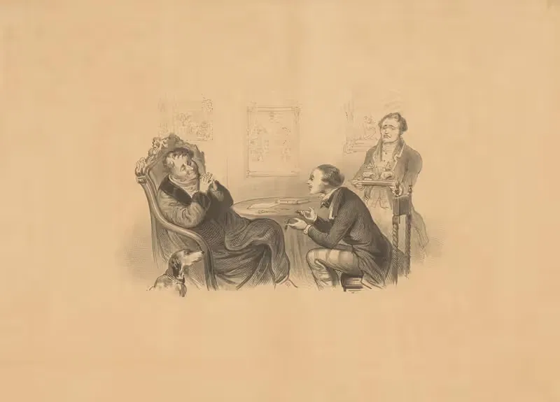 Отец и сын в разговоре by Александр Вер Хуэл, 1851 - 1897 — digital art print download