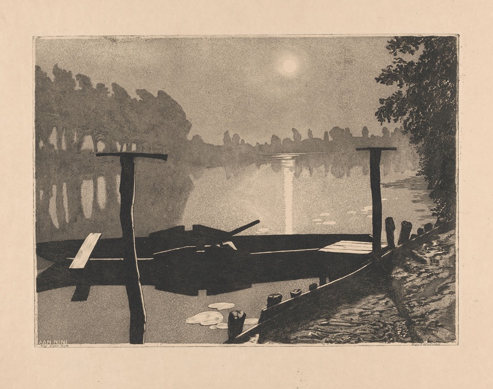 Лодка у причала by Аренд Хендрикс, 1911 - 1943 — digital art print download