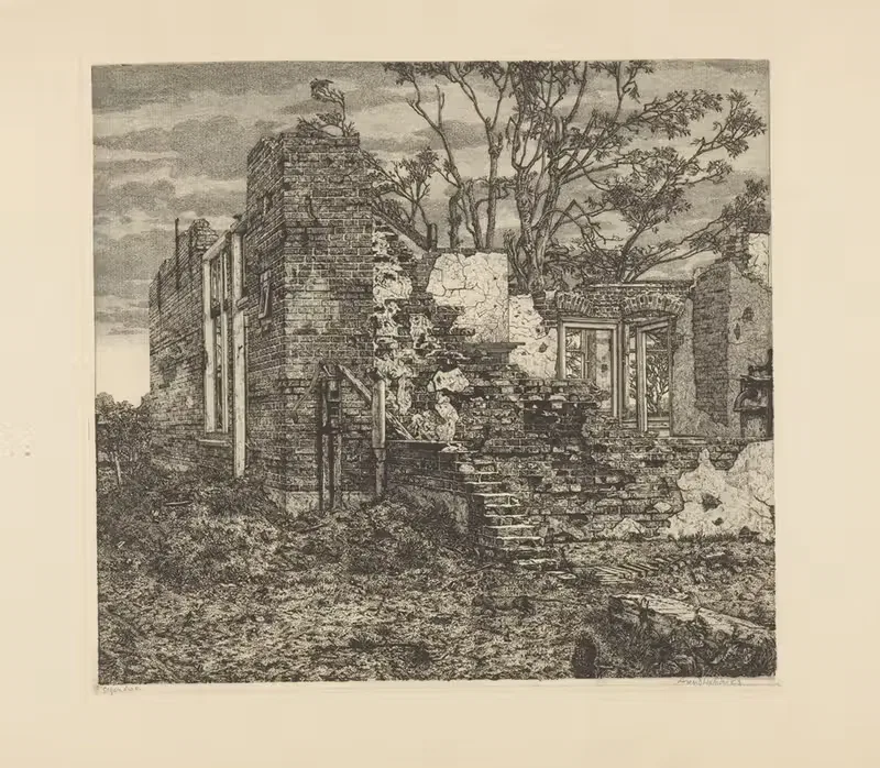Руины дома by Аренд Хендрикс, 1911 - 1942 — digital art print download