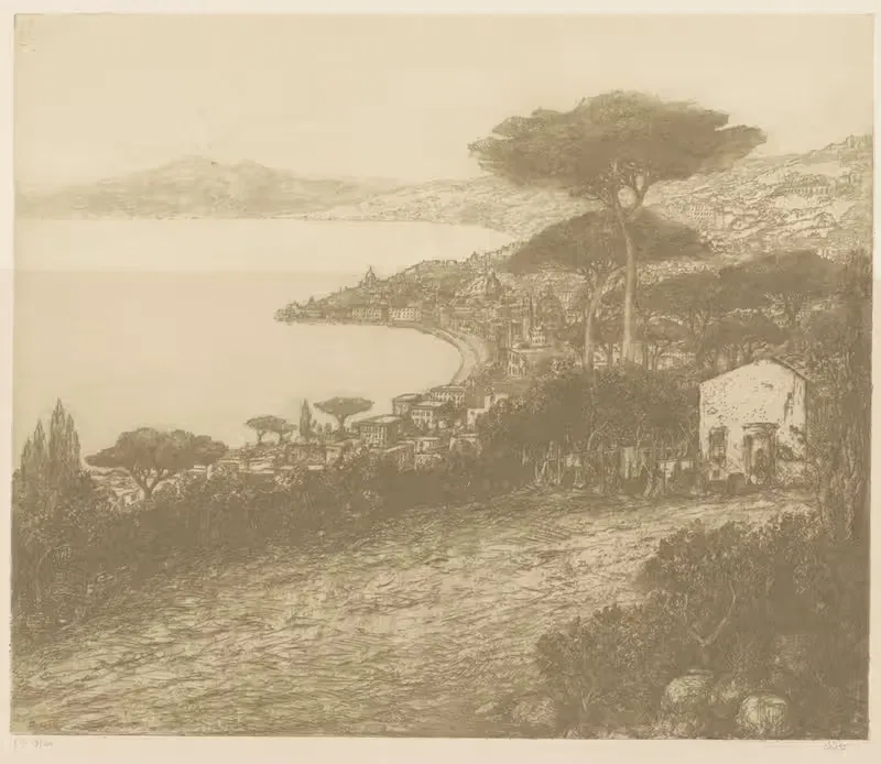 Baai (van Salerno) Golf van Napels — Etienne Bosch