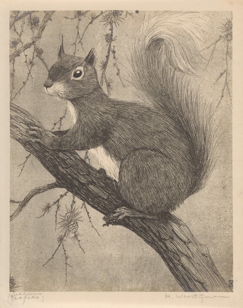 Eekhoorn by Henri Verstijnen, 1921 — digital art print download