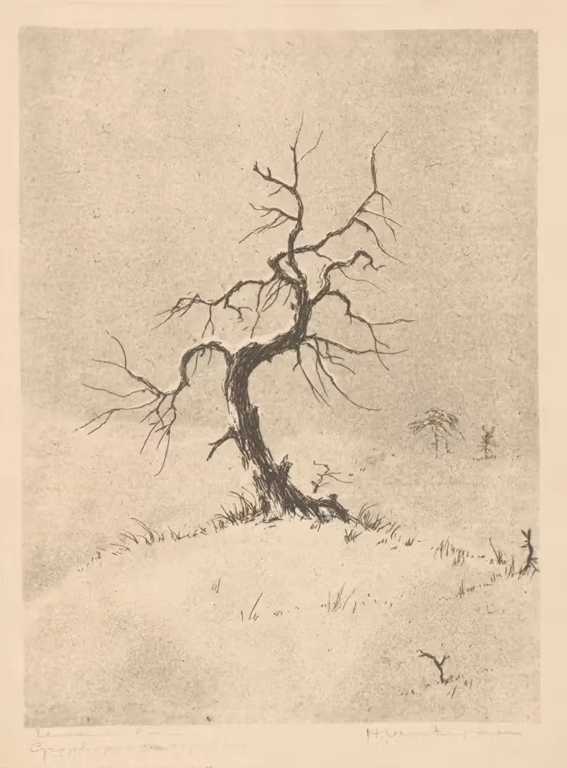 Одинокое дерево by Анри Верстайнен, 1892-1940 — digital art print download