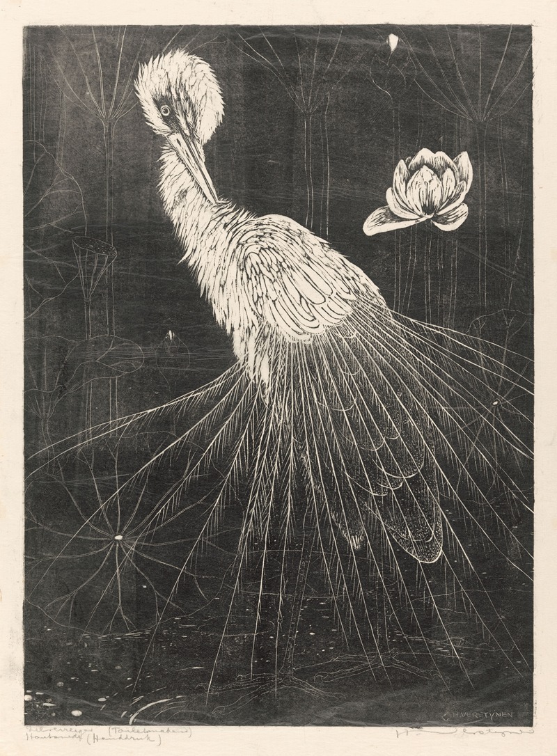 Zilverreiger (toiletmakend) by Анри Верстайнен, 1892-1940 — digital art print download