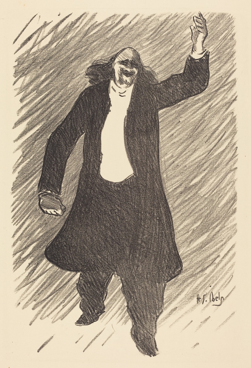 Bruant by Henri-Gabriel Ibels, 1893 — digital art print download