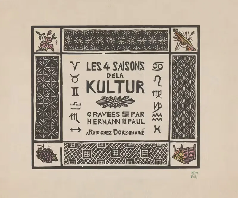 Четыре сезона культуры by Герман-Поль, 1915 — digital art print download