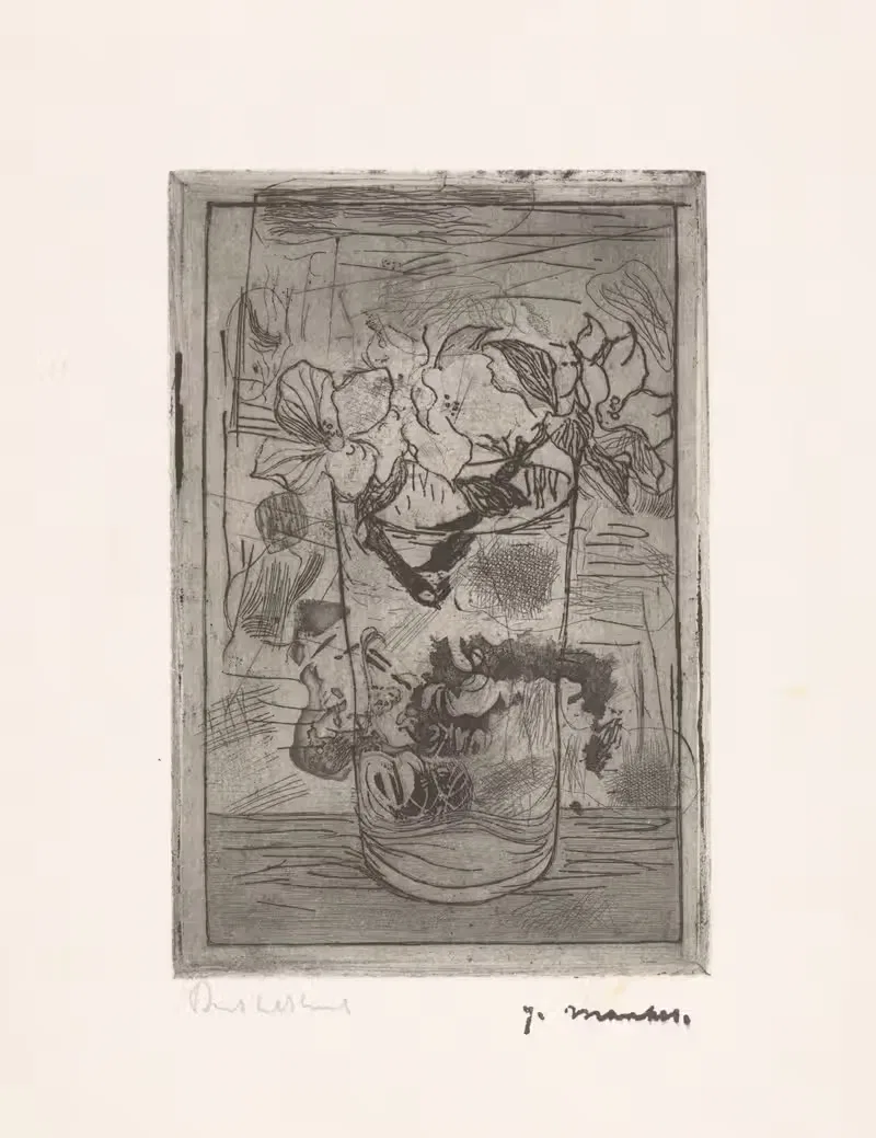 Glas met bloesemtakken — Jan Mankes