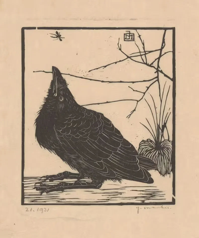 Кружащаяся воробей by Ян Манкес, 1918 — digital art print download
