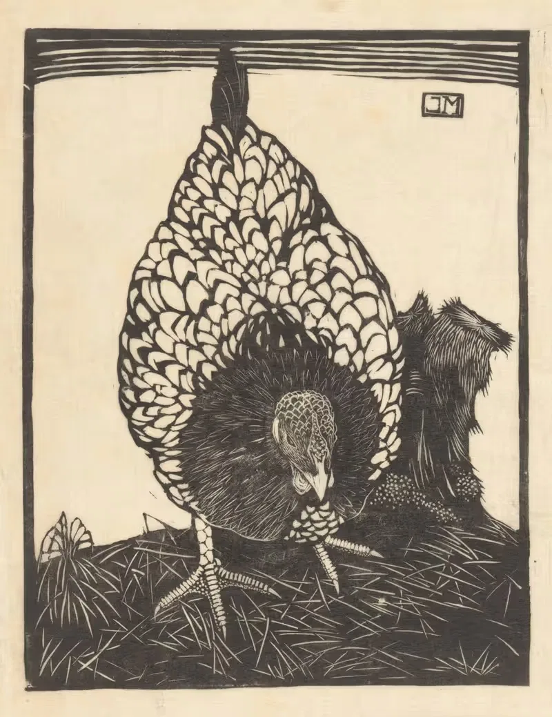 Зилвервайандот by Ян Манкес, 1917 — digital art print download
