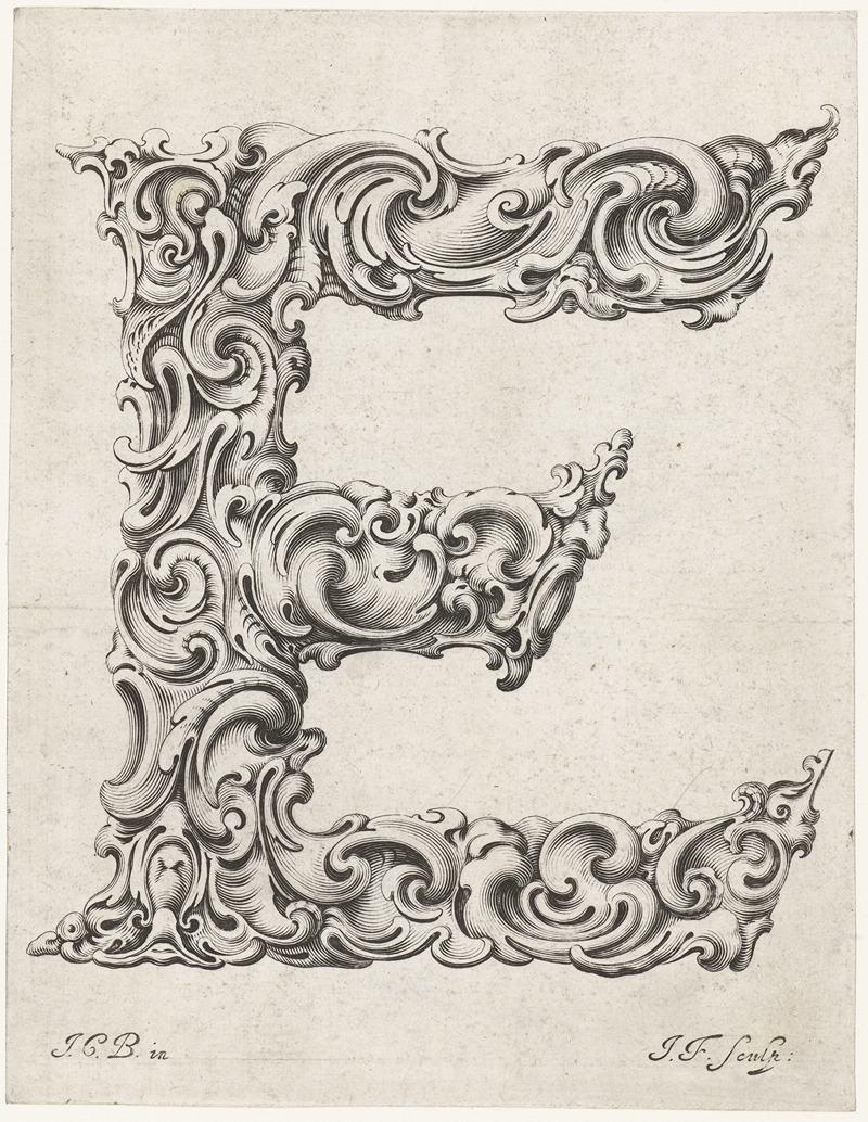 Буква Е by Еремия Фалк, 1645-1650 — digital art print download