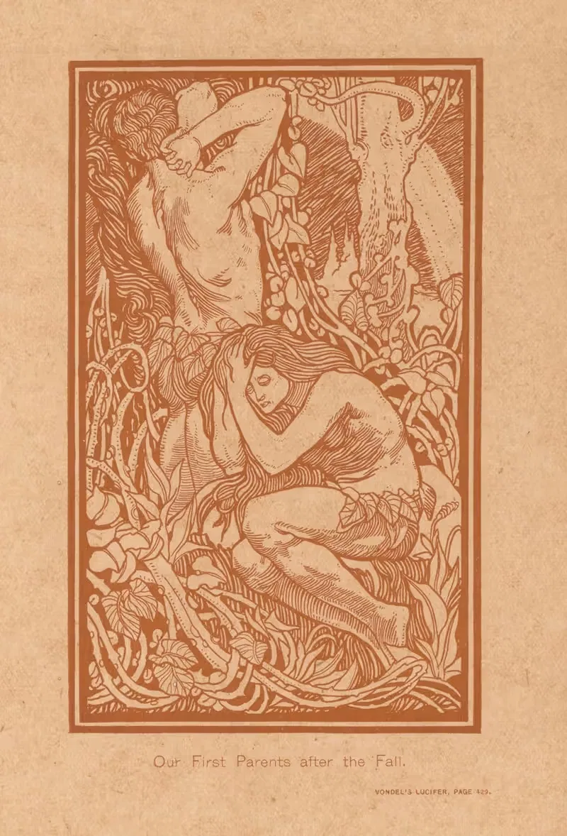 Наши первые родители после падения by Иоганнес Иосифус Аартс, 1898 — digital art print download
