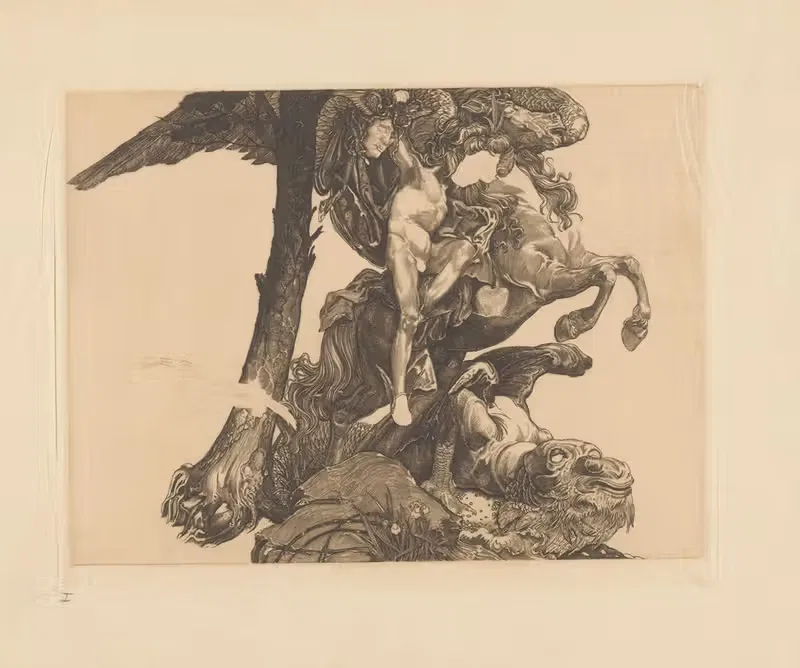 Персей и морское чудовище by Иоганнес Иосифус Аартс, 1907 — digital art print download